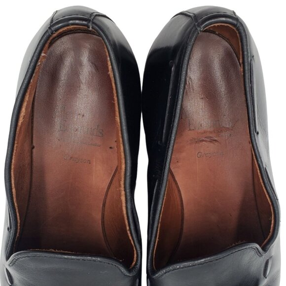 Allen Edmonds Grayson Dress Shoes Mens 10D Black Leather Classic Tassel Loafers - Picture 9 of 15